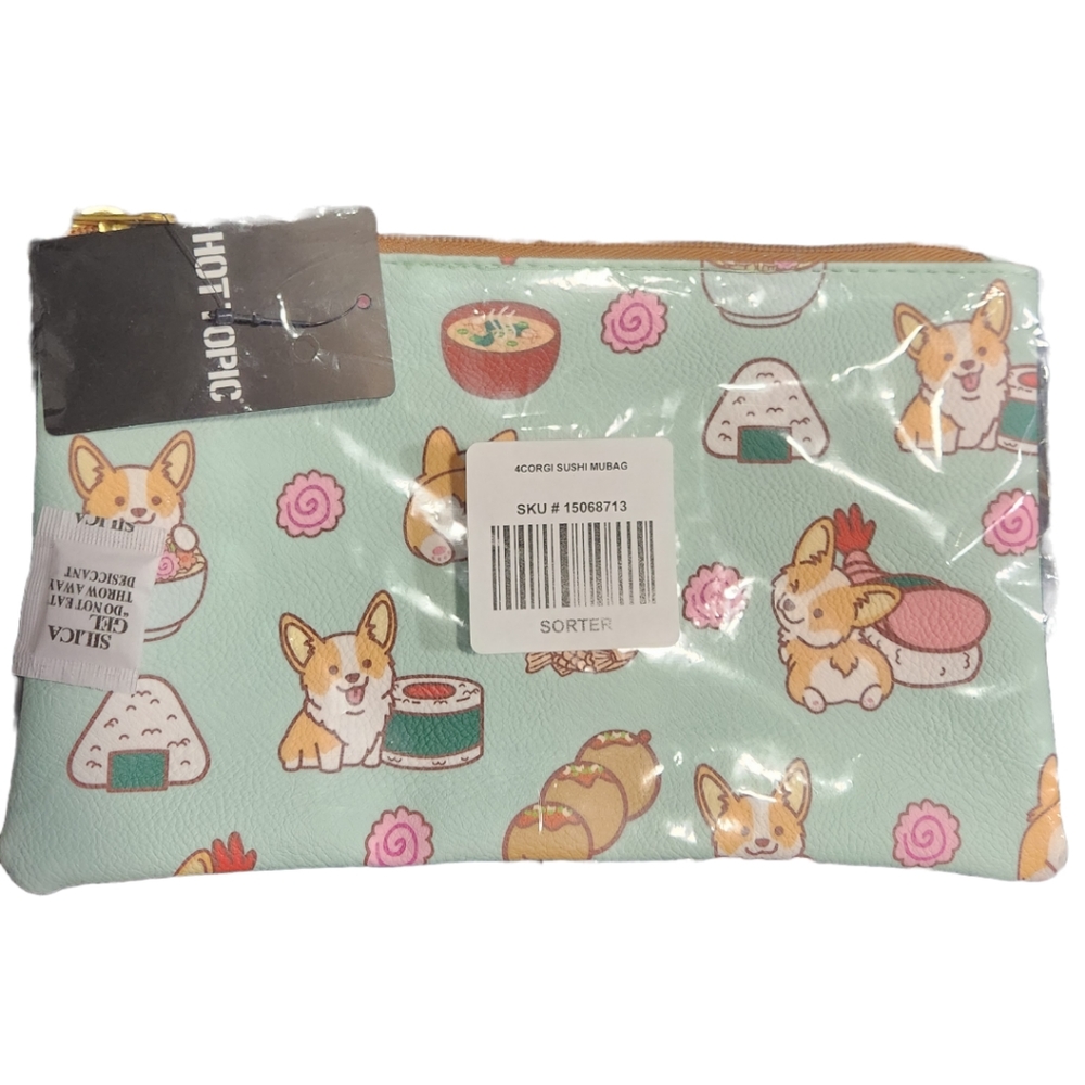 Loungefly Corgi Sushi Makeup Bag - Picture 3 of 7